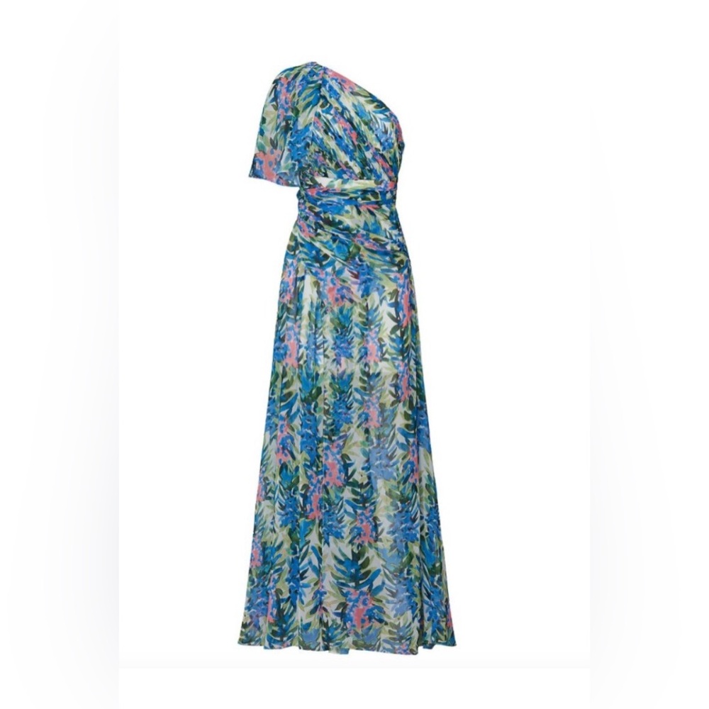 COPY - Badgley Mischka floral one shoulder gown